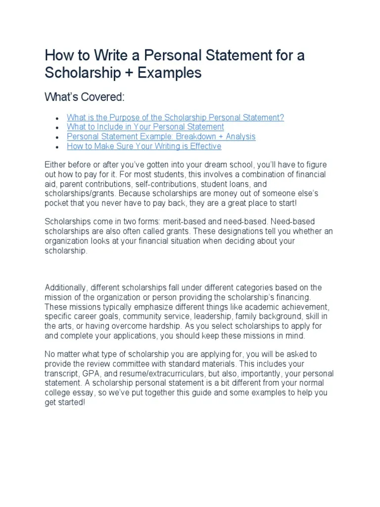 How to Write a Winning Scholarship Personal Statement in 2026: The Ultimate Step-by-Step Guide